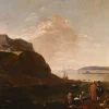 Clearance Pamono Thomas Wyck, View of Mediterranean Landscape, 1660, Oil on Canvas