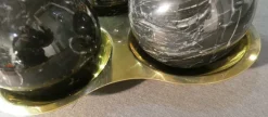 Sale Pamono Three Balls Sculpture in Marquina Marble by Valenti and C. Milan, 1970s, Set of 4