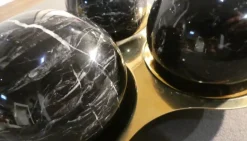 Sale Pamono Three Balls Sculpture in Marquina Marble by Valenti and C. Milan, 1970s, Set of 4