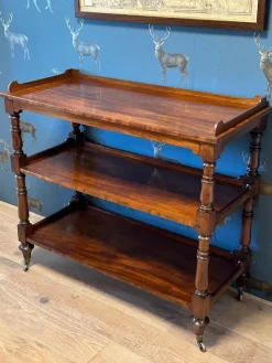Pamono Three-Tiered Shelf in Mahogany> Shelves & Wall Units