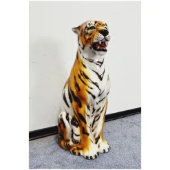 Outlet Pamono Tiger Statue in Ceramic