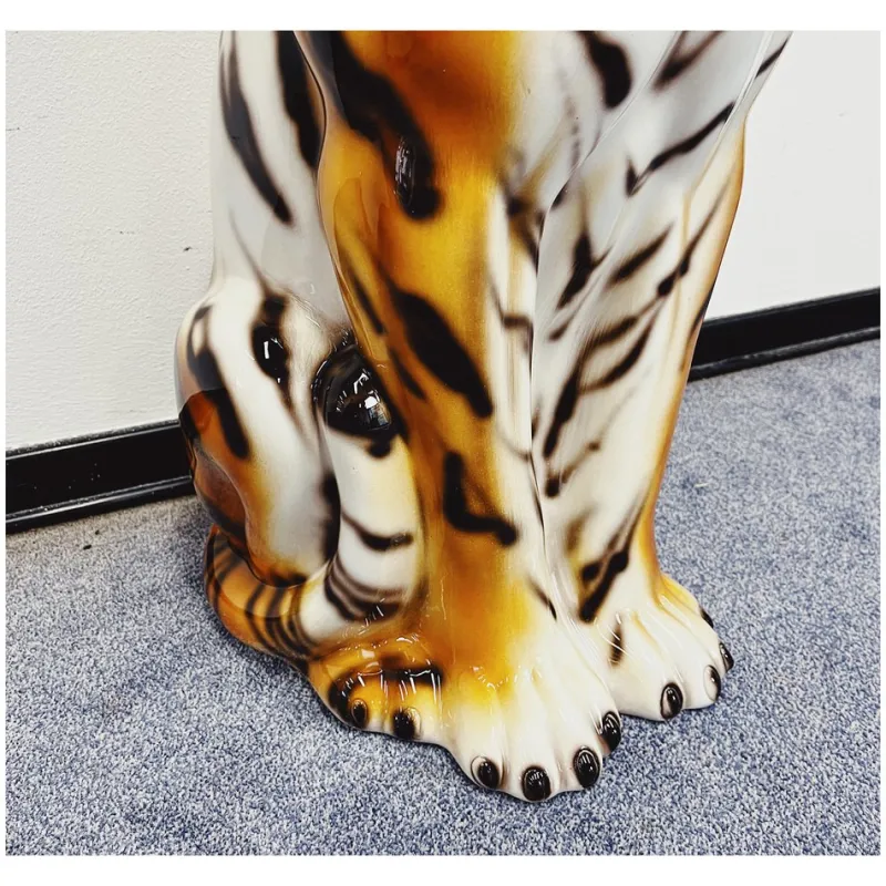 Outlet Pamono Tiger Statue in Ceramic