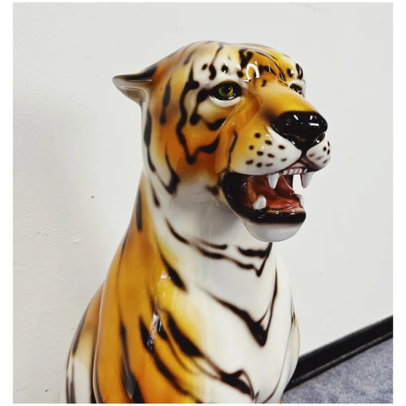 Outlet Pamono Tiger Statue in Ceramic
