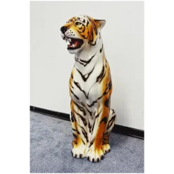 Outlet Pamono Tiger Statue in Ceramic