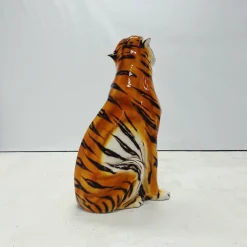 Pamono Tiger Statue in Ceramic by Ceramiche Boxer><noscript><img width=