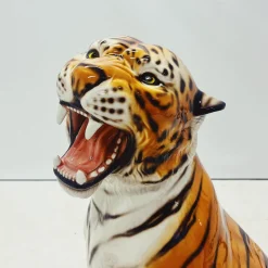 Pamono Tiger Statue in Ceramic by Ceramiche Boxer><noscript><img width=