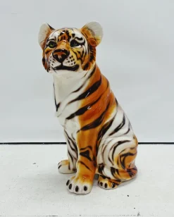 Clearance Pamono Tiger Statue in Ceramic from Ceramiche Boxer