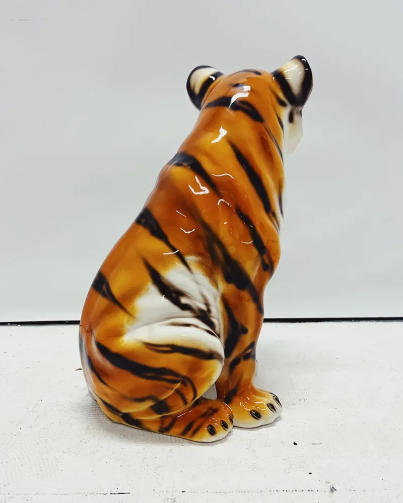 Clearance Pamono Tiger Statue in Ceramic from Ceramiche Boxer