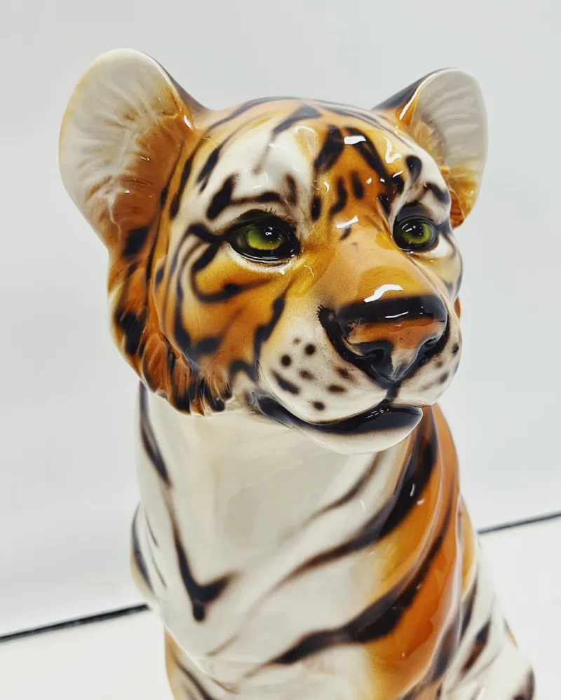 Clearance Pamono Tiger Statue in Ceramic from Ceramiche Boxer