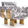 Pamono Tiger Velvet Lounge Chair with Cast Brass Legs by Egg Designs> Seating