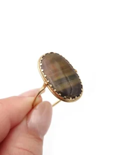Discount Pamono Tiger's Eye Swivel Ring