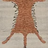 Pamono Tiger-Skin Rug in Beige from R&K Principal Jahanshah Nazmiyal> Carpets & Textiles|Carpets & Textiles