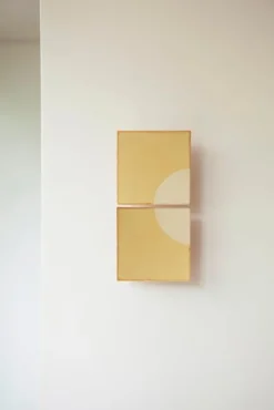 Online Pamono Tiles Moon Yellow Ceramic Decorative Wall Lamp by Violaine d'Harcourt