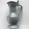 Sale Pamono Tin Jug with a Lid Decorated with Acorns, 1890s