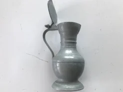 Sale Pamono Tin Jug with a Lid Decorated with Acorns, 1890s