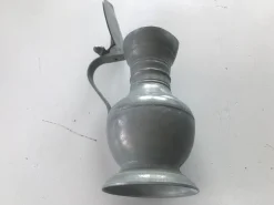 Sale Pamono Tin Jug with a Lid Decorated with Acorns, 1890s