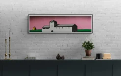Discount Pamono Tino Stefanoni, Casolare rosa, 1990, Serigraph