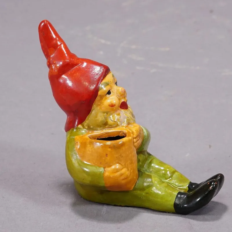 Pamono Tiny Terracotta Garden Gnomes, Germany, 1950s, Set of 4> Garden Accessories