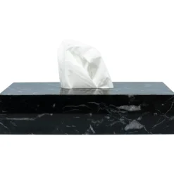 Discount Pamono Tissue Box Cover in Black Marble