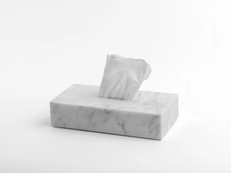 Discount Pamono Tissue Box Cover in Black Marble