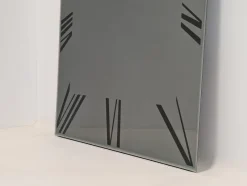 Clearance Pamono Titanium Mirror Clock from Reflex Angelo