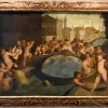Best Pamono Tiziano Vecellio, Ponte Dei Pugni, 1600, Oil on Canvas, Framed