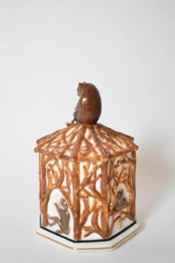 Sale Pamono Tobacco Box with Forest Animals, 1890s