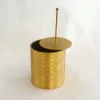Pamono Tobacco Jar Box in Gilded Brass by Brilux for Dunhill, Switzerland, 1950s> Trunks Crates & Baskets