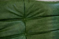 Best Pamono Togo Chaise Lounge in Greenleather attributed to Michel Ducaroy for Ligne Roset, 1974