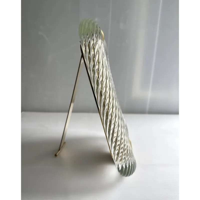 Outlet Pamono Torchon Picture Frame in Murano Glass and Brass by Simoeng