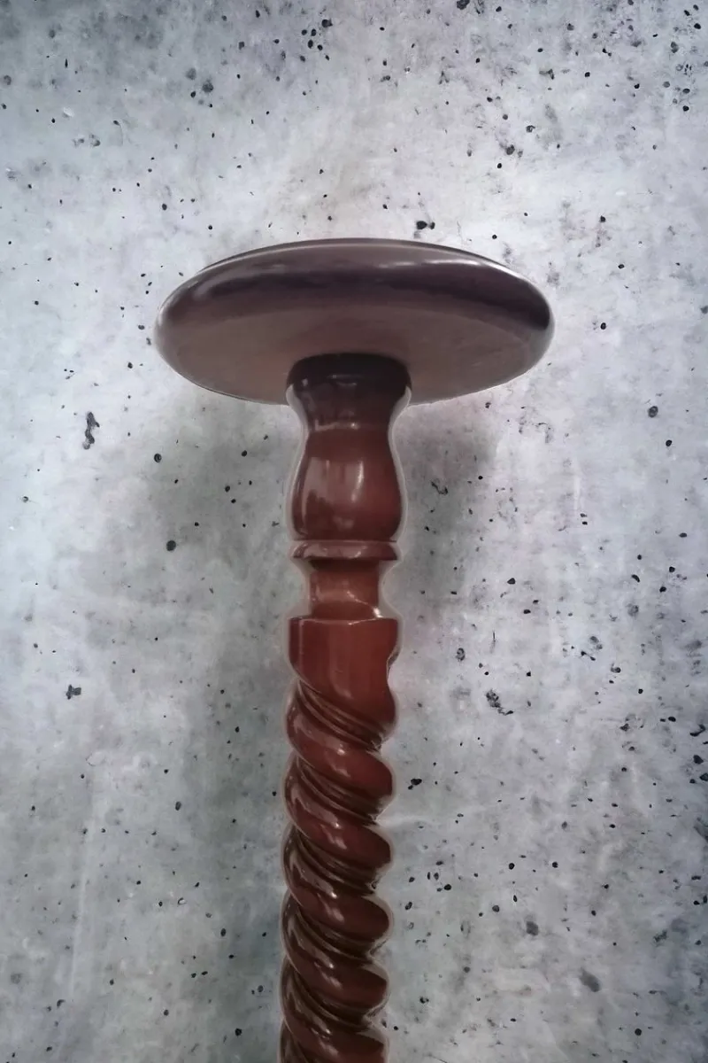Pamono Tortile Spiral Wooden Column, 1950s