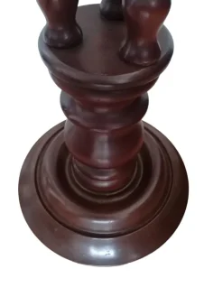 Pamono Tortile Spiral Wooden Column, 1950s><noscript><img width=