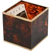 Pamono Tortoiseshell Effect Acrylic and Brass Cubic Magazine Rack from Dior, 1970s> Magazine Racks