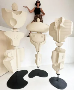 Pamono Totems by Olivia Cognet, Set of 3> Decorative Objects