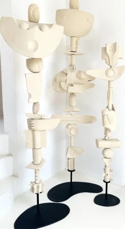 Pamono Totems by Olivia Cognet, Set of 3><noscript><img width=