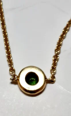 Online Pamono Tourmaline and Gold Chain Bracelet, 2000s