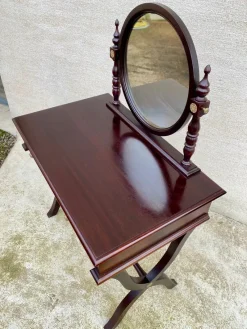 Pamono Traditional Style Wood Dressing Table with Two Drawers, 1960s><noscript><img width=