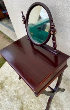 Pamono Traditional Style Wood Dressing Table with Two Drawers, 1960s><noscript><img width=
