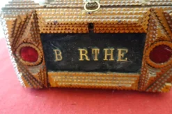 Pamono Tramp Art Wedding Box, 1920s> Trunks Crates & Baskets