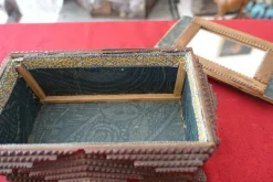 Pamono Tramp Art Wedding Jewelry Box><noscript><img width=