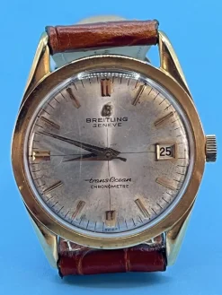 Pamono Trans Ocean 18 Kt Gold Watch with Automatic Movement from Breitling, 1960s> Watches
