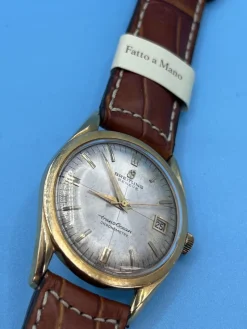 Pamono Trans Ocean 18 Kt Gold Watch with Automatic Movement from Breitling, 1960s><noscript><img width=