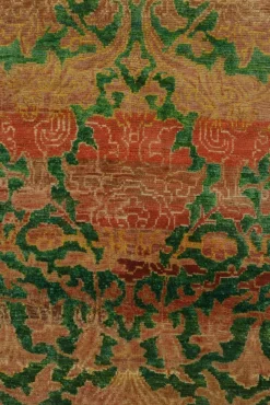 Pamono Transitional Style Silk Rug with Floral Pattern from R&K Principal Jahanshah Nazmiyal><noscript><img width=