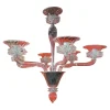 New Pamono Transparent Murano Glass Chandelier with Trasparent Rostrato Boubeches by Simoeng