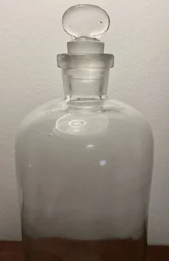 Pamono Transparent Pharmacy Bottle, 1950s><noscript><img width=