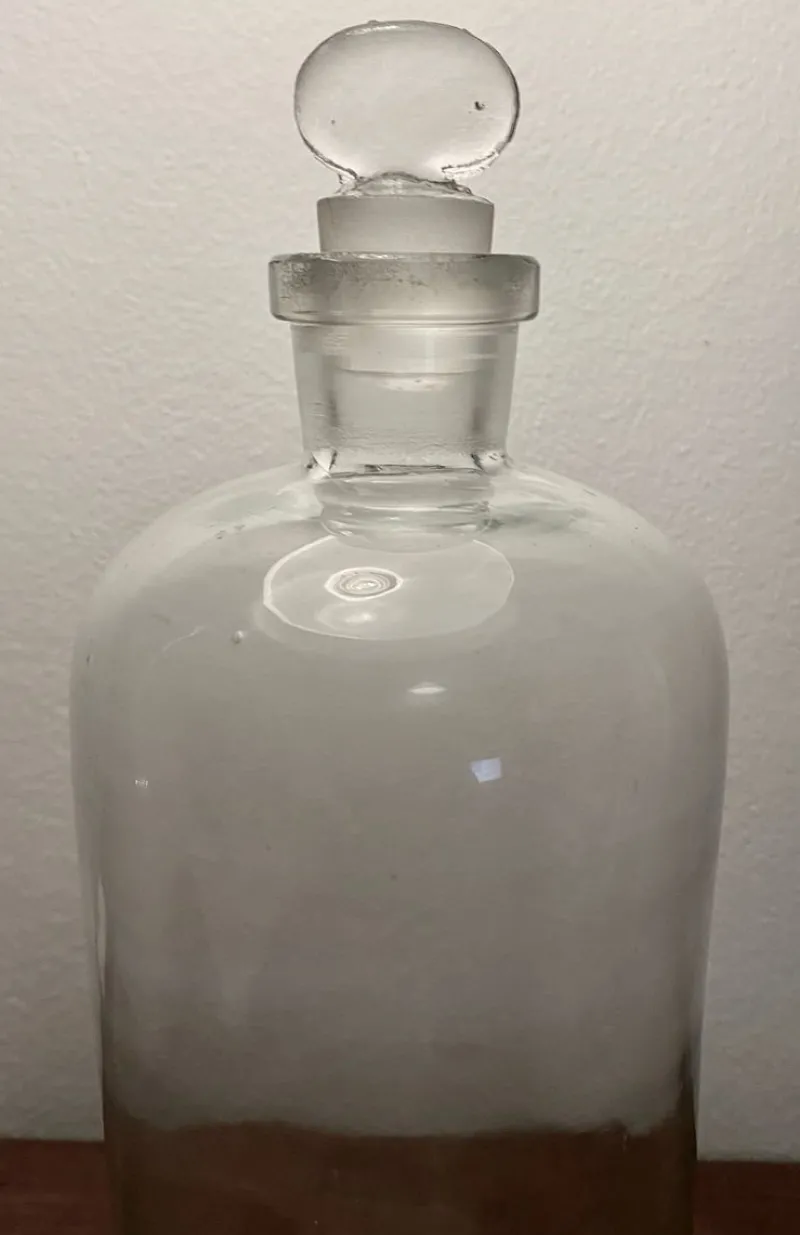 Pamono Transparent Pharmacy Bottle, 1950s> Bottles, Carafes & Jugs