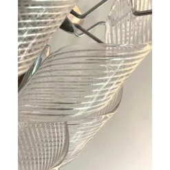 Pamono Transparent Ricci Murano Glass Wall Sconces by Simoeng, Set of 6><noscript><img width=