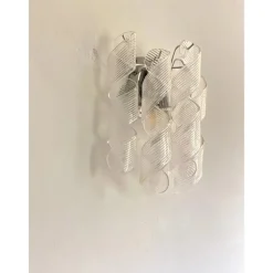 Pamono Transparent Ricci Murano Glass Wall Sconces by Simoeng, Set of 6><noscript><img width=
