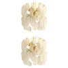 Sale Pamono Transparent Ricci Murano Glass Gold 24k Wall Sconces by Simoeng, Set of 2