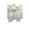 Outlet Pamono Transparent “Tronchi” Murano Glass Wall Sconces from Murano Glass, Set of 2